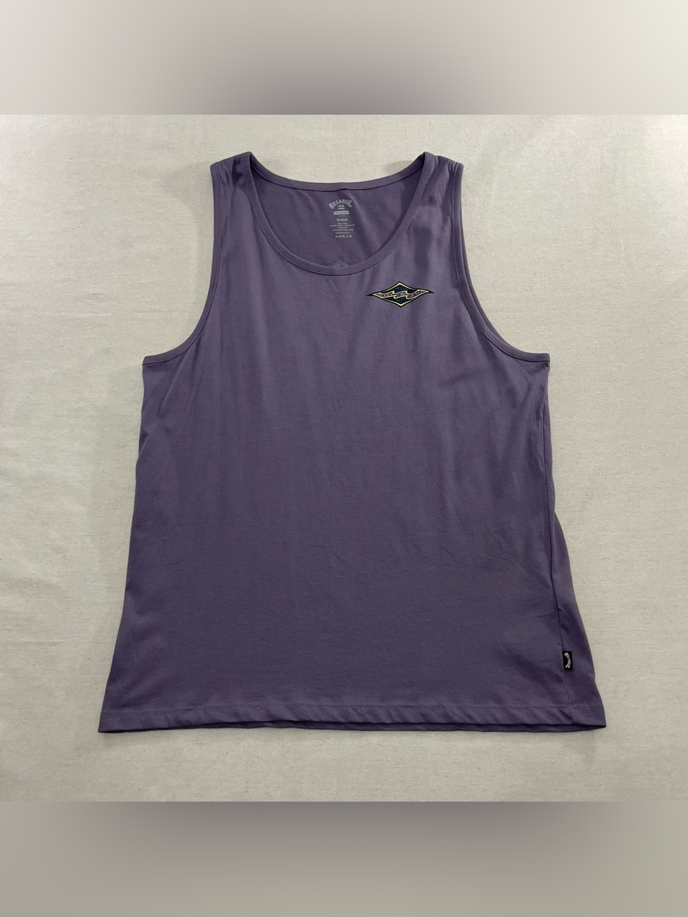 Men’s XL Billabong Sleeveless Muscle Tank Top Crayon Wave Premium Purple NEW